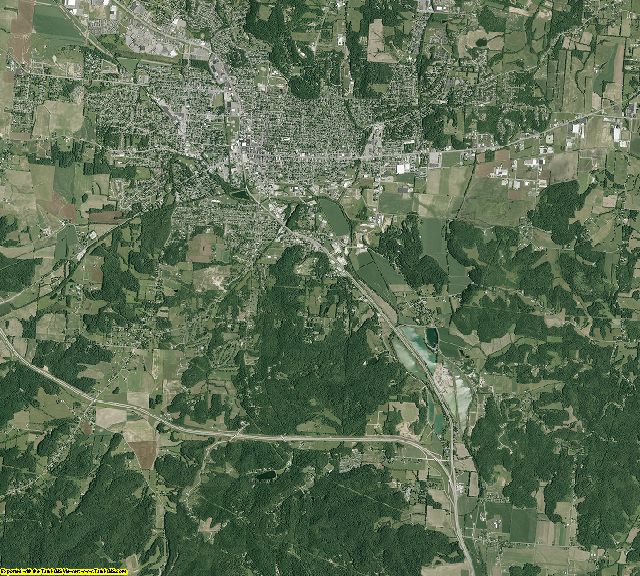 Fairfield County, Ohio aerial photography