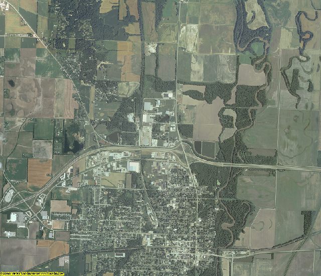 Fayette County, Illinois aerial photography