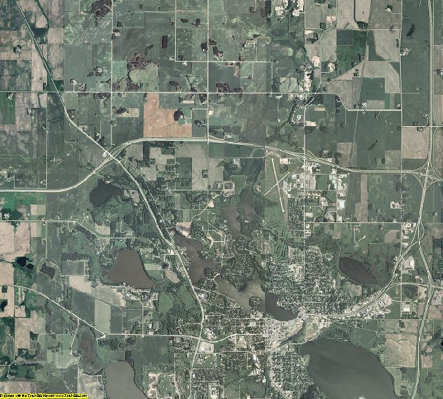 Freeborn County, Minnesota aerial photography