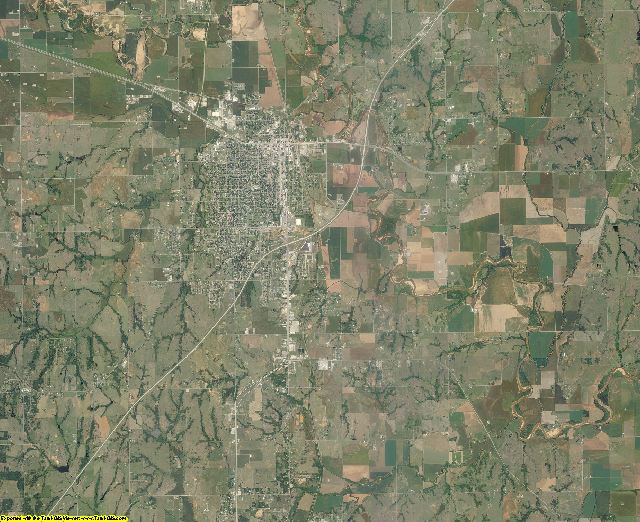 Grady County, Oklahoma aerial photography