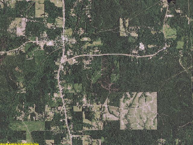 Grant County, Louisiana aerial photography