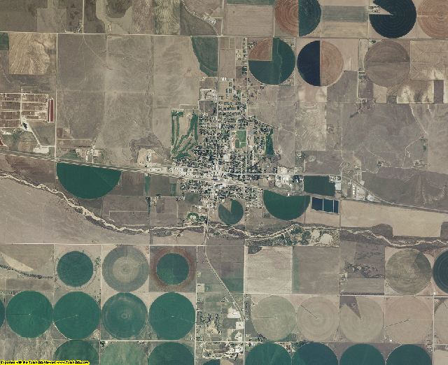 Gray County, Kansas aerial photography