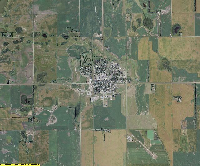 Griggs County, North Dakota aerial photography