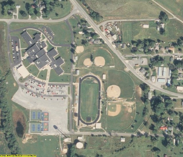 Hamilton County, IL aerial photography detail