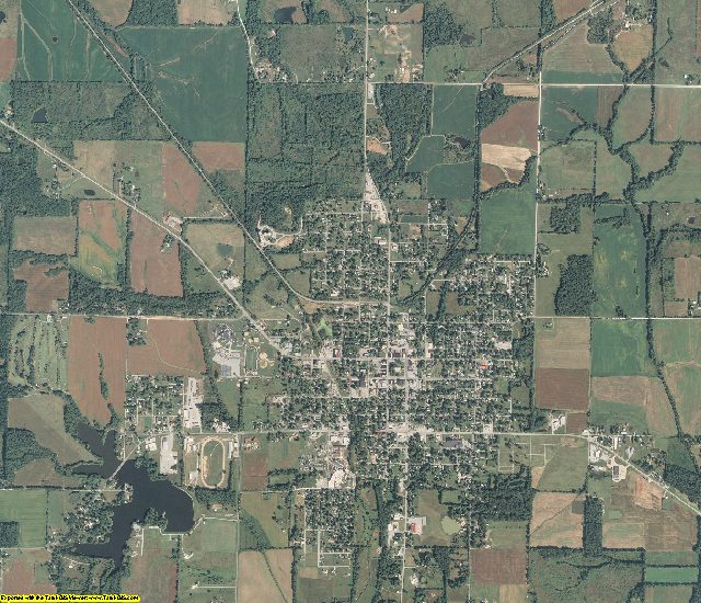 Hamilton County, Illinois aerial photography