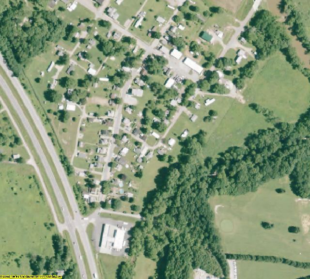 Hocking County, OH aerial photography detail