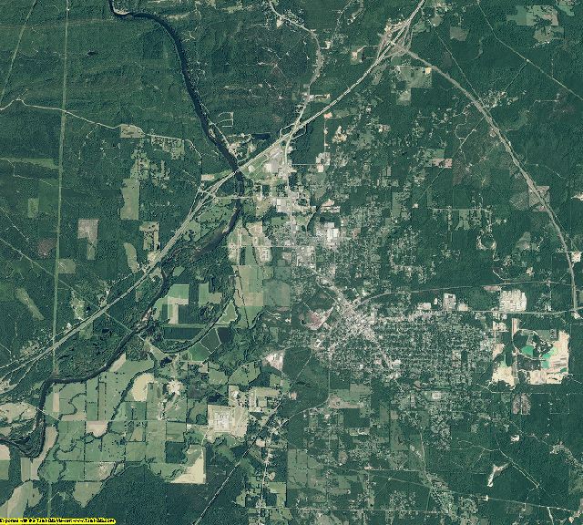 Hot Spring County, Arkansas aerial photography