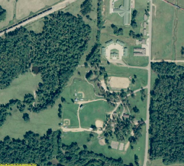 Howard County, AR aerial photography detail