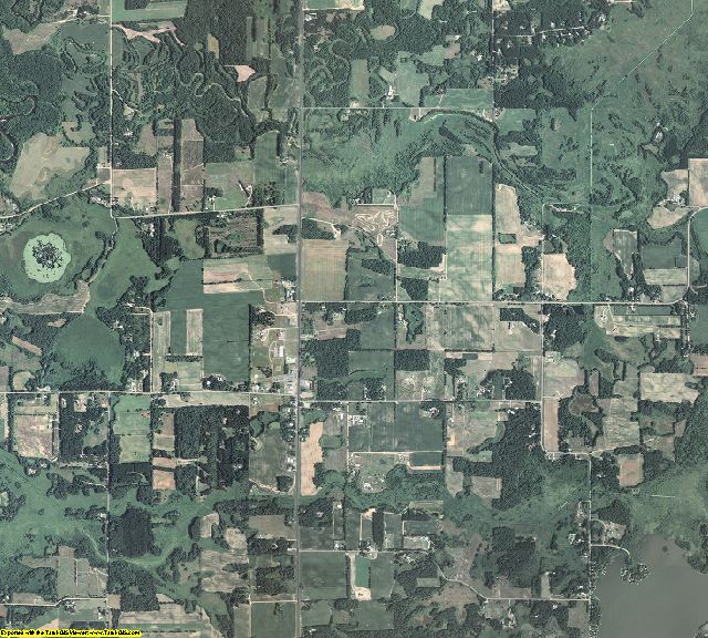 Isanti County, Minnesota aerial photography