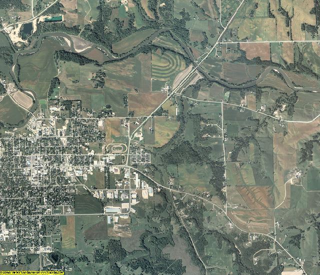 Jackson County, Iowa aerial photography