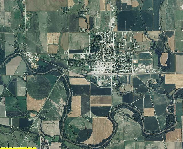 Jewell County, Kansas aerial photography