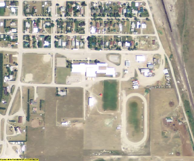 Judith Basin County, MT aerial photography detail