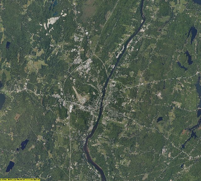 Kennebec County, Maine aerial photography