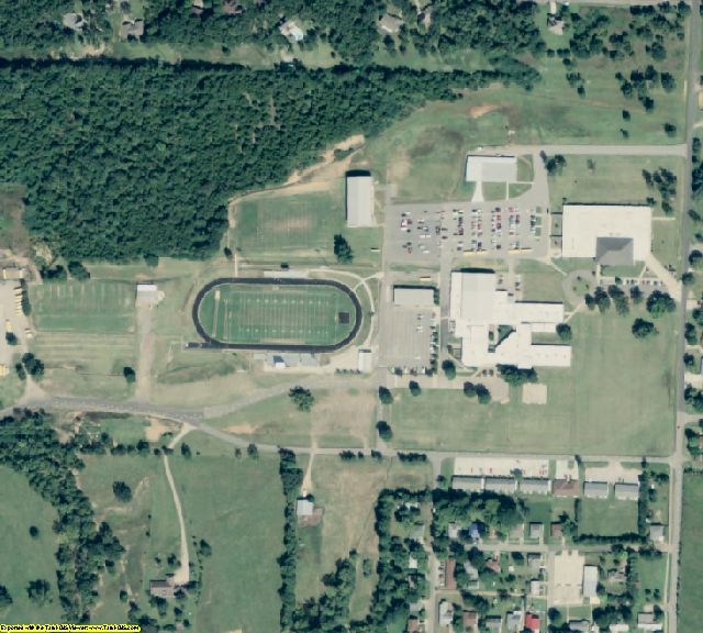 Logan County, AR aerial photography detail