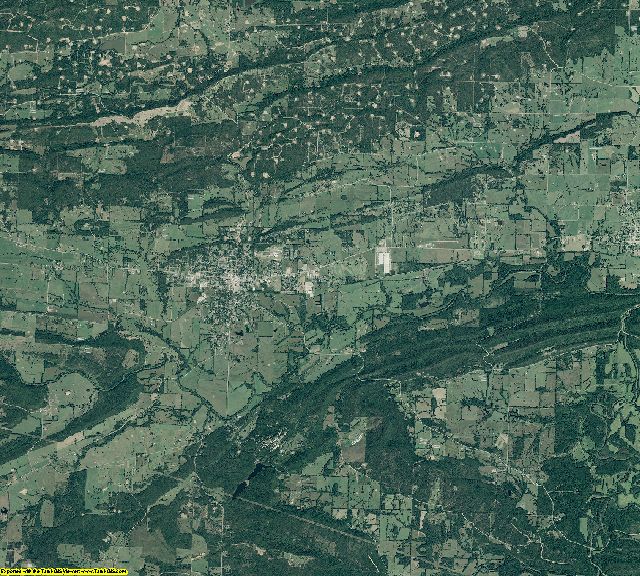Logan County, Arkansas aerial photography