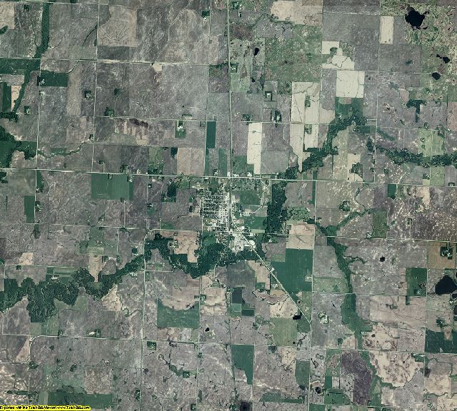 Mahnomen County, Minnesota aerial photography