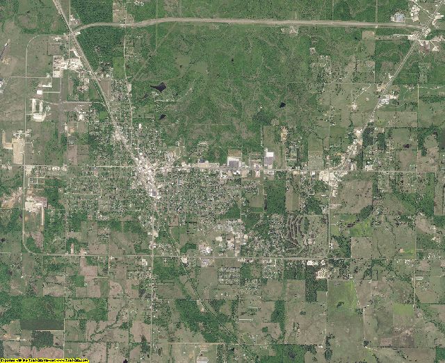 McCurtain County, Oklahoma aerial photography