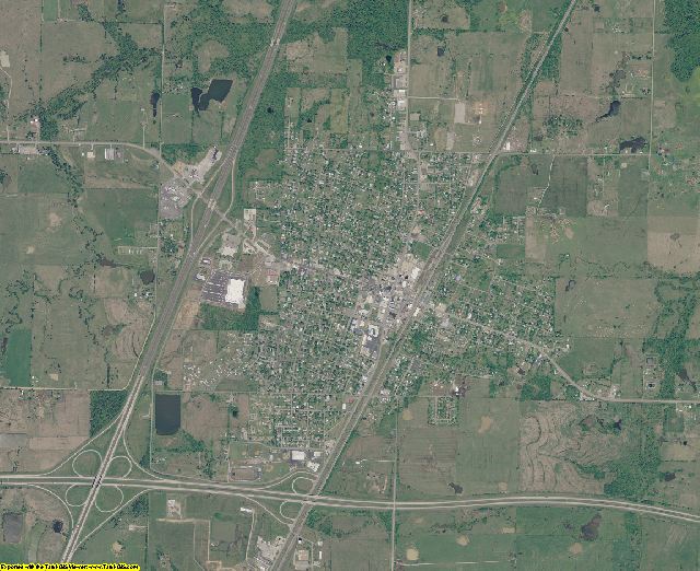 McIntosh County, Oklahoma aerial photography
