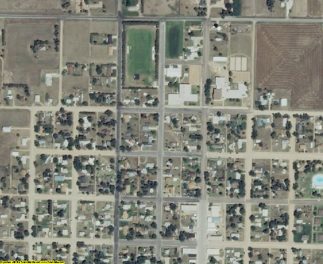 Meade County, KS aerial photography detail