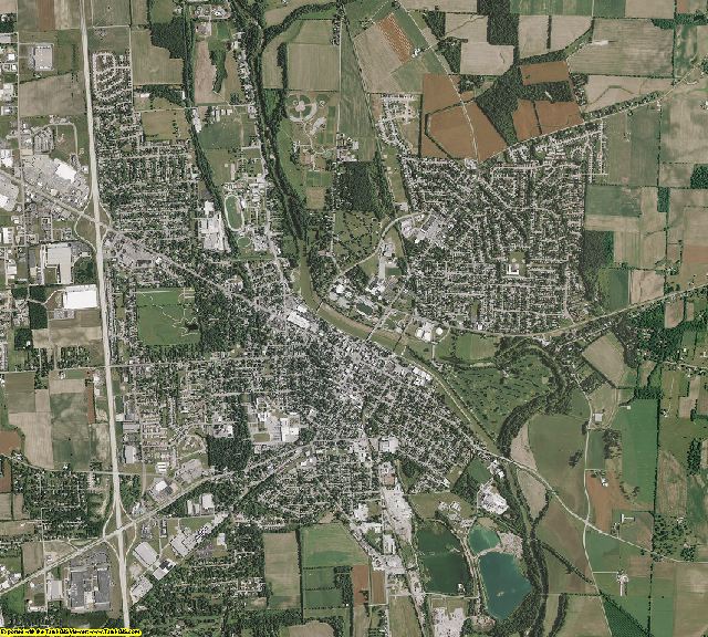 Miami County, Ohio aerial photography