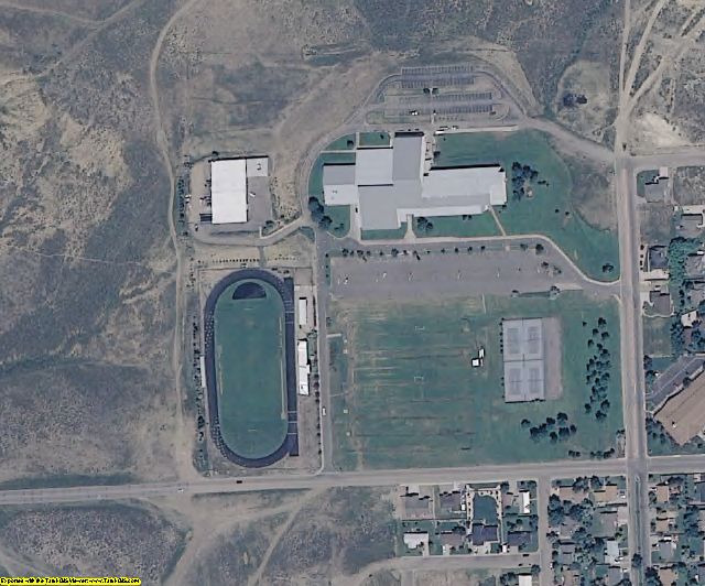 Moffat County, CO aerial photography detail