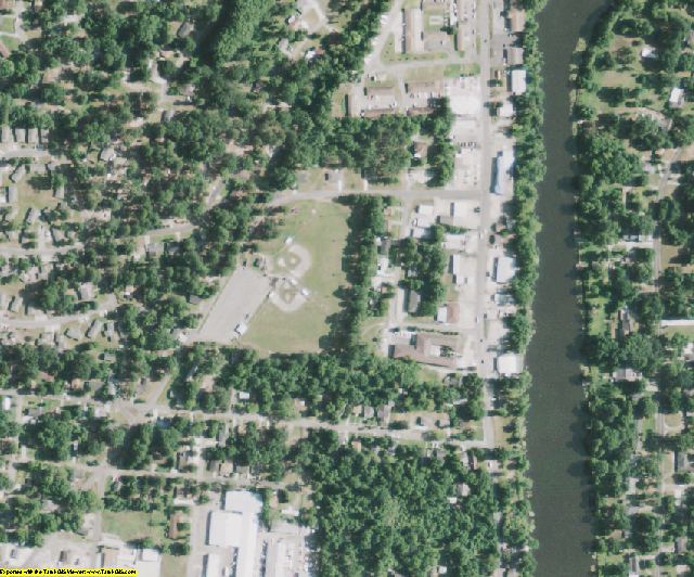 Natchitoches County, LA aerial photography detail