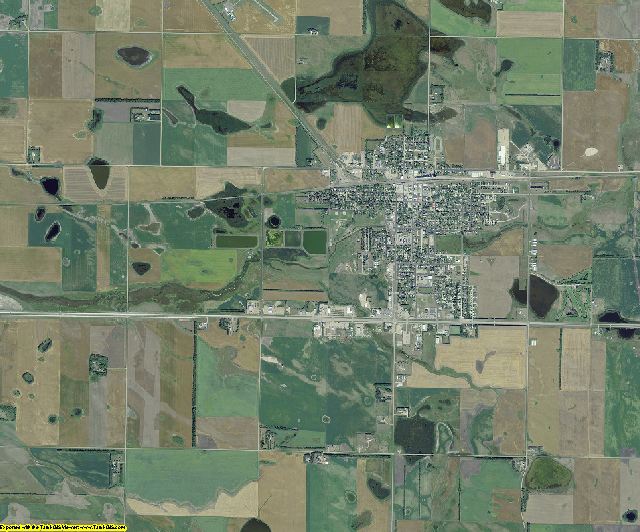 Pierce County, North Dakota aerial photography