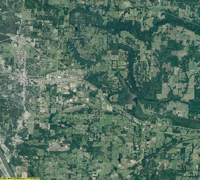 Pope County, Arkansas aerial photography
