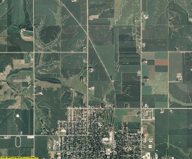 Poweshiek County, Iowa aerial photography