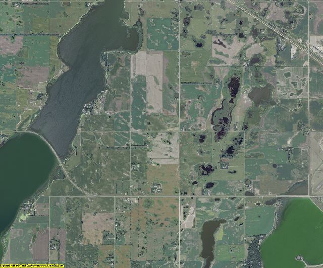 Ramsey County, North Dakota aerial photography