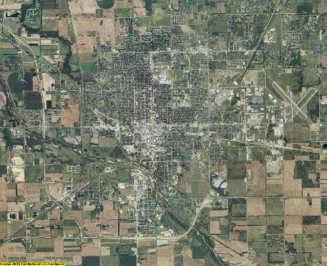 Reno County, Kansas aerial photography