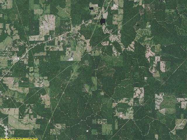 Sabine County, Louisiana aerial photography