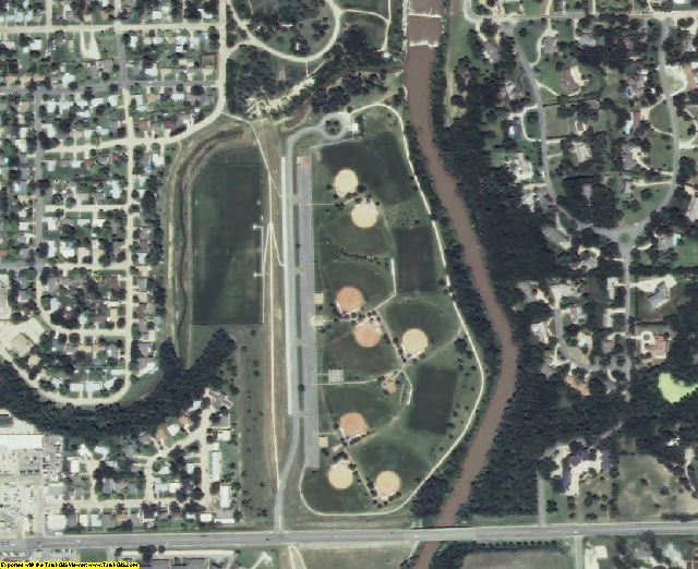 Saline County, KS aerial photography detail