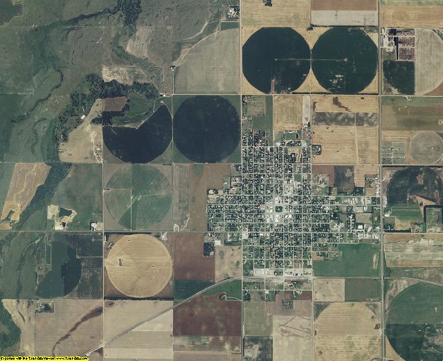 Stafford County, Kansas aerial photography