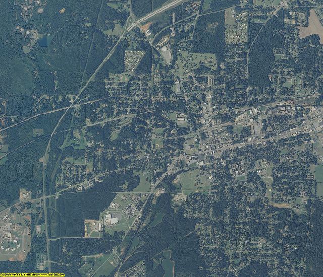 Talladega County, Alabama aerial photography
