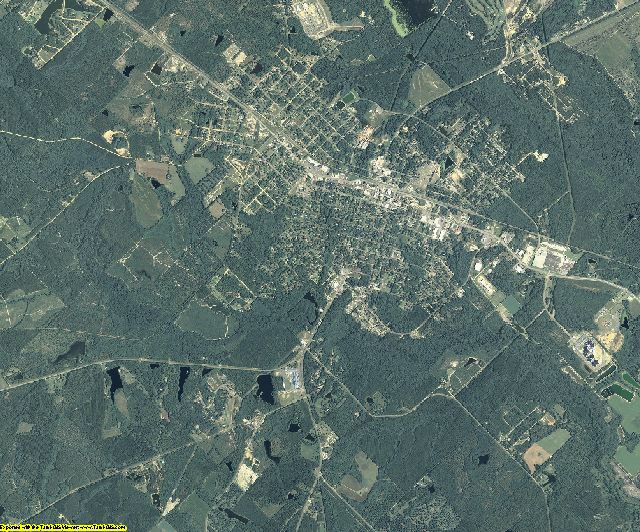 Telfair County, Georgia aerial photography