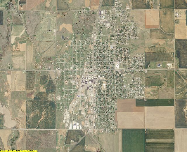 Tillman County, Oklahoma aerial photography