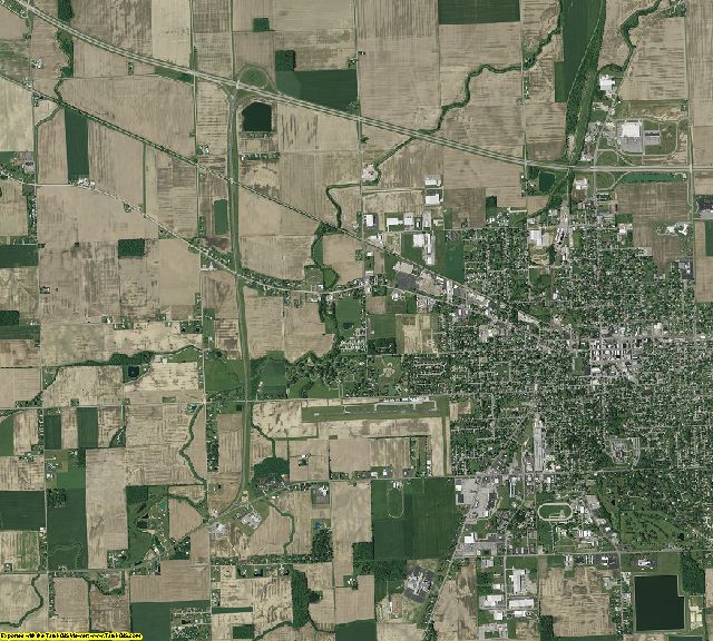 Van Wert County, Ohio aerial photography