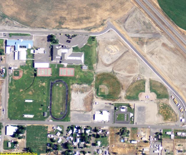 Walla Walla County, WA aerial photography detail
