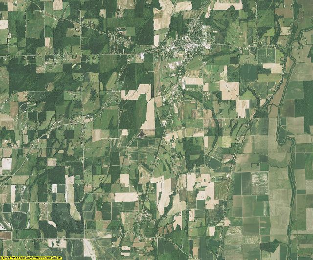 West Carroll County, Louisiana aerial photography
