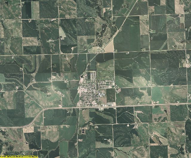 Woodbury County, Iowa aerial photography