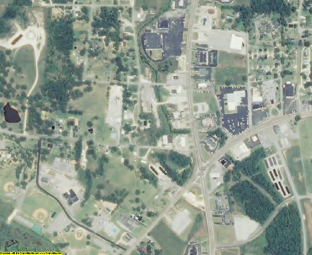 Benton County, TN aerial photography detail