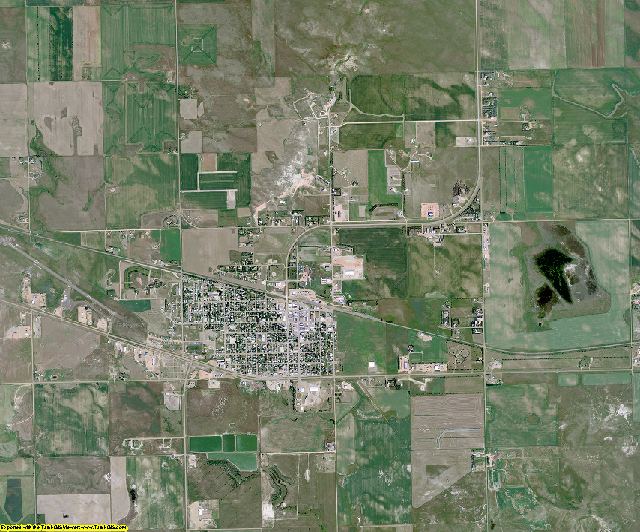 Bowman County, North Dakota aerial photography