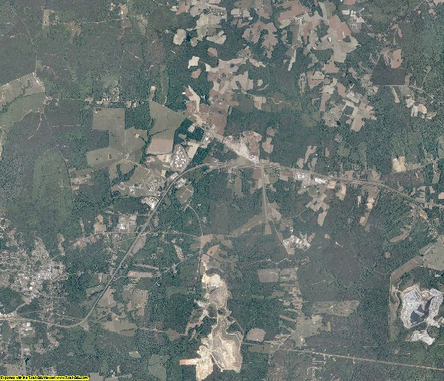 Brunswick County, Virginia aerial photography