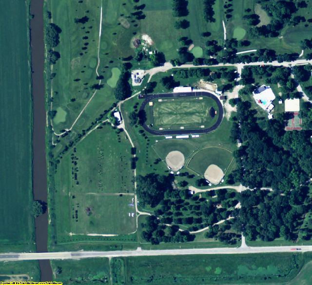 Burt County, NE aerial photography detail