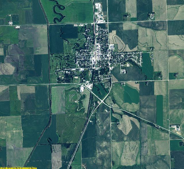 Burt County, Nebraska aerial photography