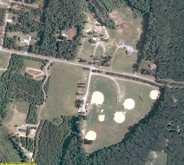 Caroline County, VA aerial photography detail