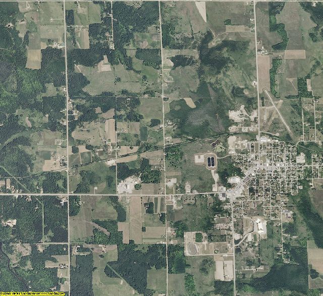 Cheboygan County, Michigan aerial photography