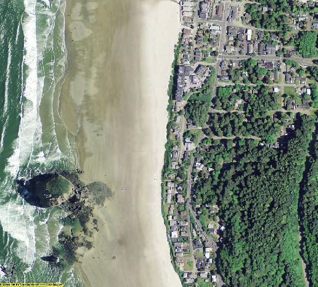Clatsop County, OR aerial photography detail