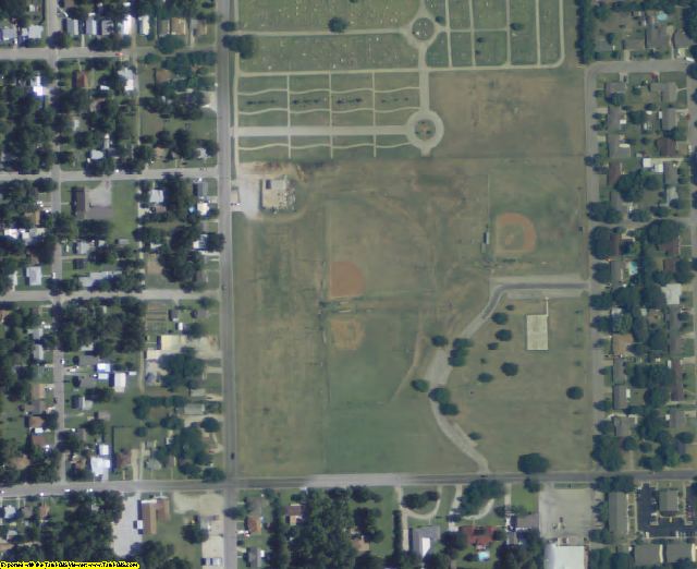 Cooke County, TX aerial photography detail